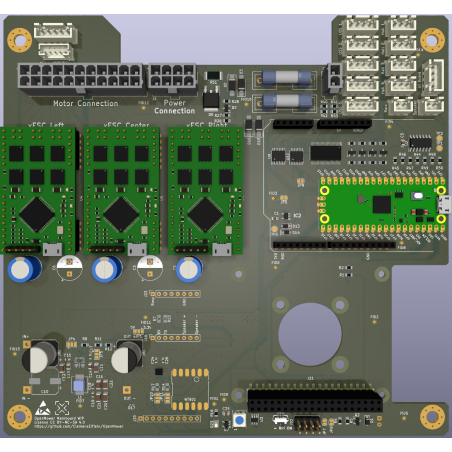 OpenMower Mainboard with 3 xESC-STM32 modules, Pico Dev Board and LSM6DSOTR
IMU